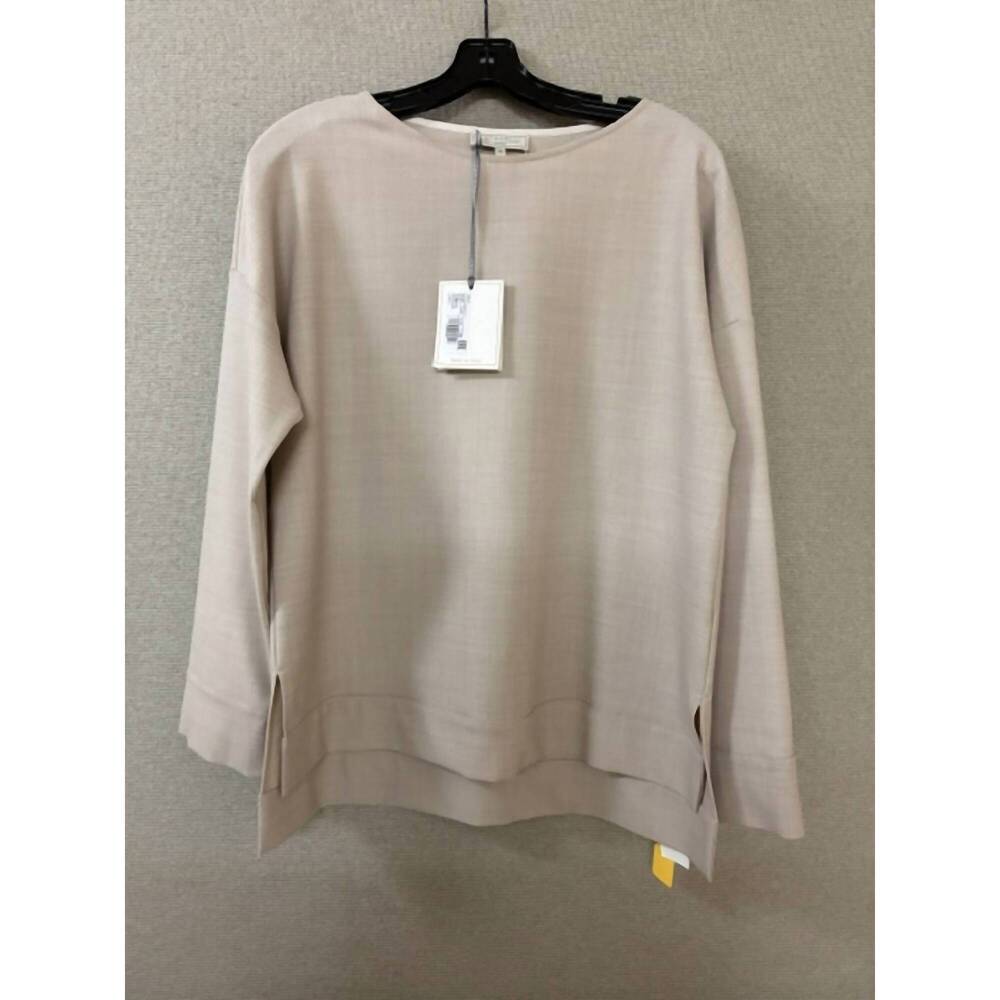 NEW ANTONELLI FIRENZE women's long sleeve scoop neck sweater in beige